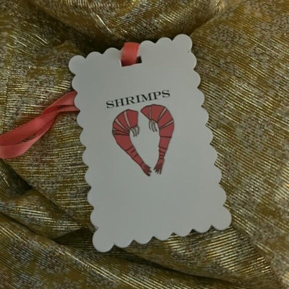 Shrimps Cordelia Floral print Lamé Wrap Blouse In Gold 8 - Picture 4 of 5